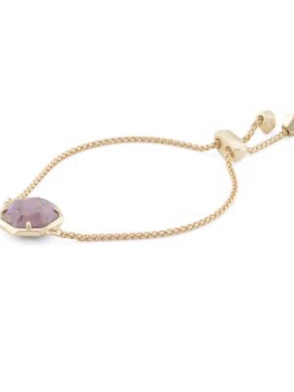 Kendra Scott Gold Chain Bracelet with Lavender Magnesite Stone - 14K over brass